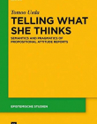 Telling What She Thinks (Epistemische Studien)