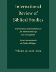 INTERNATIONAL REVIEW OF BIBLICAL STUDIES, VOLUME 55 (20