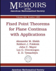 FIXED POINT THEOREMS FOR PLANE CONTINUA WITH APPLICATIONS (MEMO/224/1053)