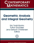 GEOMETRIC ANALYSIS AND INTEGRAL GEOMETRY (CONM/598)