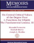 ON CENTRAL CRITICAL VALUES OF THE DEGREE FOUR $L$-FUNCTIONS FOR GSP (4) (MEMO/225/1057)