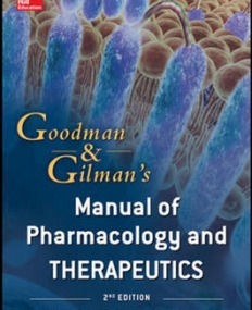 GOODMAN AND GILMAN MANUAL OF PHARMACOLOGY AND THERAPEUTICS