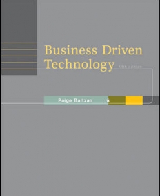 BUSINESS-DRIVEN TECHNOLOGY