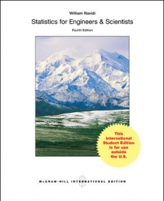 STATISTICS FOR ENGINEERS AND SCIENTISTS