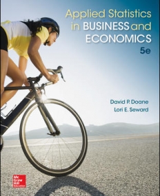 APPLIED STATISTICS IN BUSINESS AND ECONOMICS
