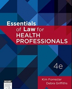 ESSENTIALS OF LAW FOR HEALTH PROFESSIONALS, 4TH EDITION