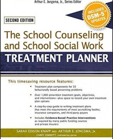 School Counseling and School Social Work Treatment Planner, with DSM-5 Updates, 2e