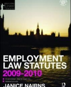 EMPLOYMENT LAW STATUTES 2009-2010
