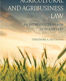 Agricultural and Agribusiness Law: An introduction for non-lawyers
