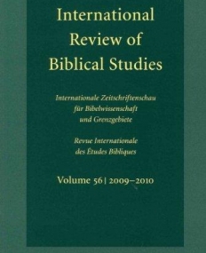 INTERNATIONAL REVIEW OF BIBLICAL STUDIES, VOLUME 56 (20