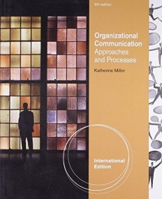 ORGANIZATIONAL COMMUNICATION: APPROACHES AND PROCESSES