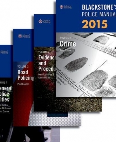 Blackstone's Police Manuals 2015: Four Volume Set