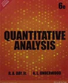 Quantitative Analysis , 6/e