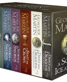 A SONG OF ICE AND FIRE Box set - B formats of the first 5 books (7 vols) in the series, including Book 5 A Dance With Dragons Part 1 and Part 2. Plus exclusive fold-out map of Westeros!