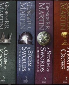 A SONG OF ICE AND FIRE Box set - containing A formats of the first 5 books (6 vols) in the series, including Book 5 A Dance With Dragons.