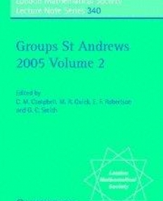 GROUPS ST ANDREWS 2005 VOL 2