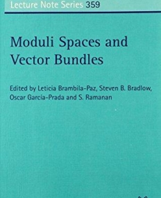 MODULI SPACES AND VECTOR BUNDLES