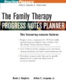 Family Therapy Progress Notes Planner