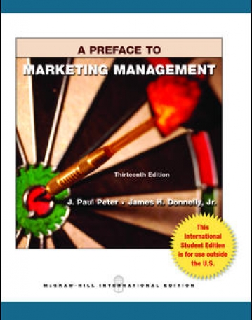 PREFACE TO MARKETING MANAGEMENT