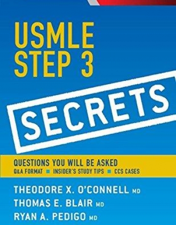 USMLE STEP 3 SECRETS