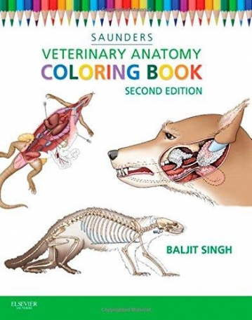 VETERINARY ANATOMY COLORING BOOK, 2ND EDITION
