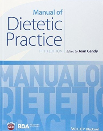 Manual of Dietetic Practice,5e