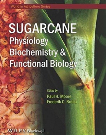 Sugarcane: Physiology, Biochemistry & Functional Biology