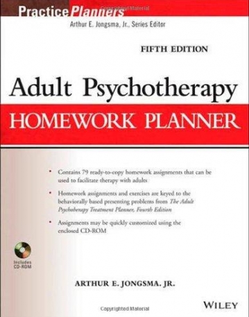 Adult Psychotherapy Homework Planner, 5e
