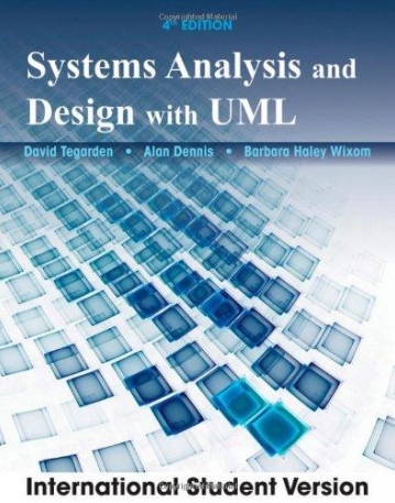 Systems Analysis and Design with UML, ISV,4e