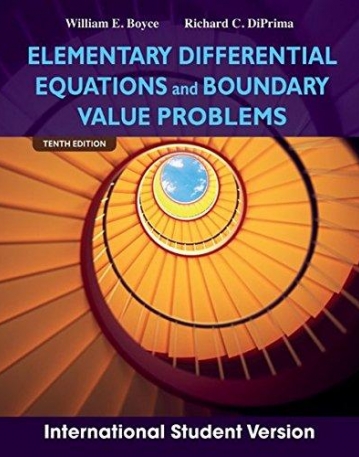 Elementary Differential Equations and Boundary Value Problems, ISV,10e