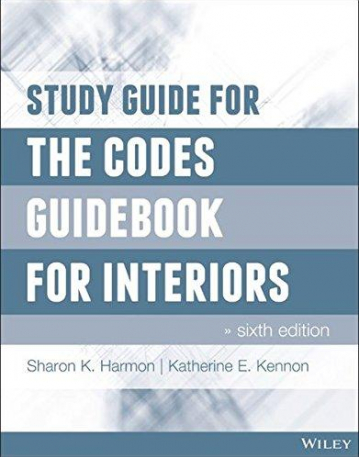 Study Guide for The Codes Guidebook for Interiors,6e