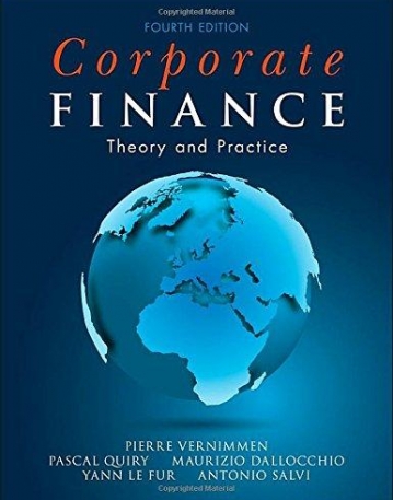 Corporate Finance: Theory and Practice 4e