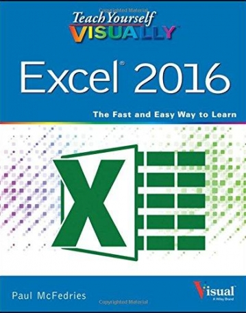 Teach Yourself VISUALLY Excel 2016