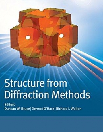 Structure from Diffraction Methods: Inorganic Materials Series