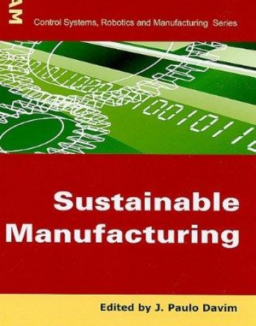 Sustainable Manufacturing