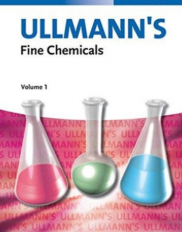 Ullmann's Fine Chemicals 3V Set