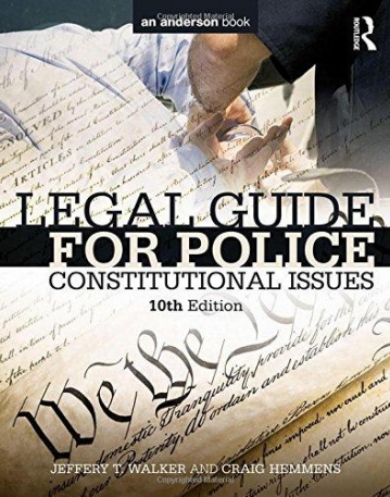 Legal Guide for Police: Constitutional Issues