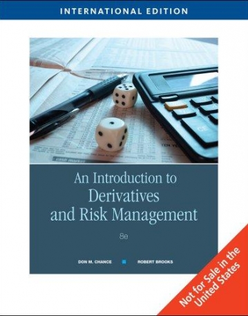 INTRODUCTION TO DERIVATIVES AND RISK MANAGEMENT, INTERNATIONAL EDITION (WITH STOCK-TRAK COUPON)