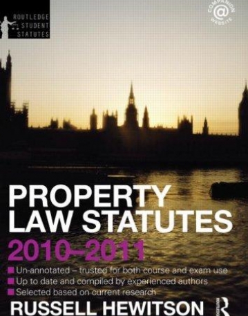 PROPERTY LAW STATUTES 2010-2011