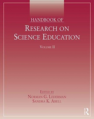 Handbook of Research on Science Education, Volume II