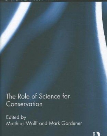 ROLE OF SCIENCE FOR CONSERVATION