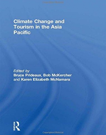 Climate Change and Tourism in the Asia Pacific