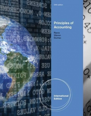 PRINCIPLES OF ACCOUNTING, INTERNATIONAL EDITION