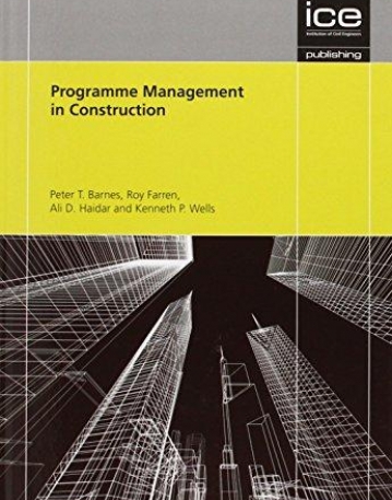 Programme Management in Construction