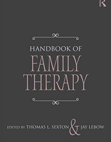 Handbook of Family Therapy