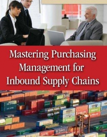 MASTERING PURCHASING MANAGEMENT FOR INBOUND SUPPLY CHAI