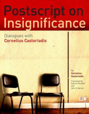 POSTSCRIPT ON INSIGNIFICANCE: DIALOGUES WITH CORNELIUS