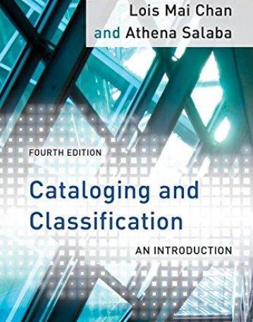 Cataloging and Classification: An Introduction