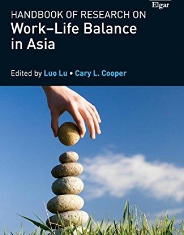 Handbook of Research on Work-life Balance in Asia (New Horizons in Management)