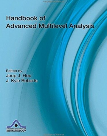 HANDBOOK OF ADVANCED MULTILEVEL ANALYSIS